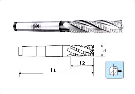HSS-Co taper shank roughing cutter