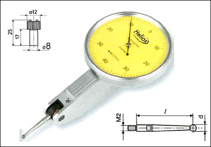 Internal dial gauge