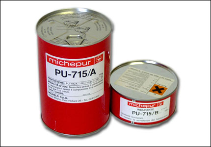 Paste made of polyurethanic resin PU-715/A