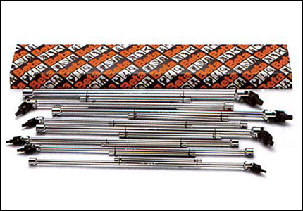 Set of 9 hexagonal Allen T-wrenches, swiveling and sliding