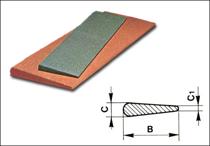 Knife abrasive file with round edges