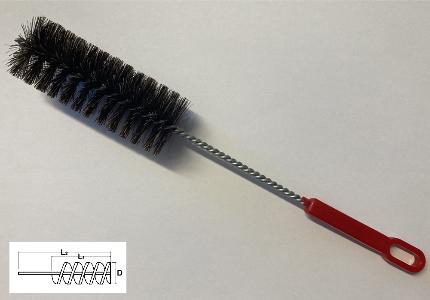 Horse hair tube-brush
