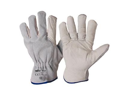 Bovine grain and split leather glove, 120 pairs packs