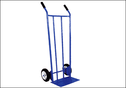 Handtruck bags-carrier with curved sleepers