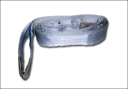 Grey polyester web sling