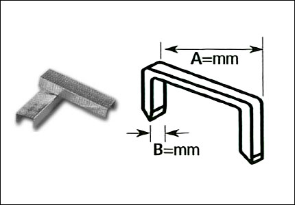 Steel staples for manual stapler Rocama 10
