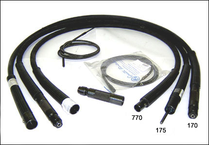 Flexible shaft W7 with diameter 7 mm and accessories